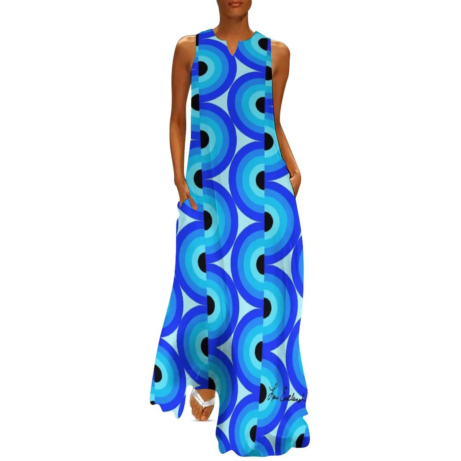 

Blue Waves Long Dress luxury dresses dresses summer Dresses gala