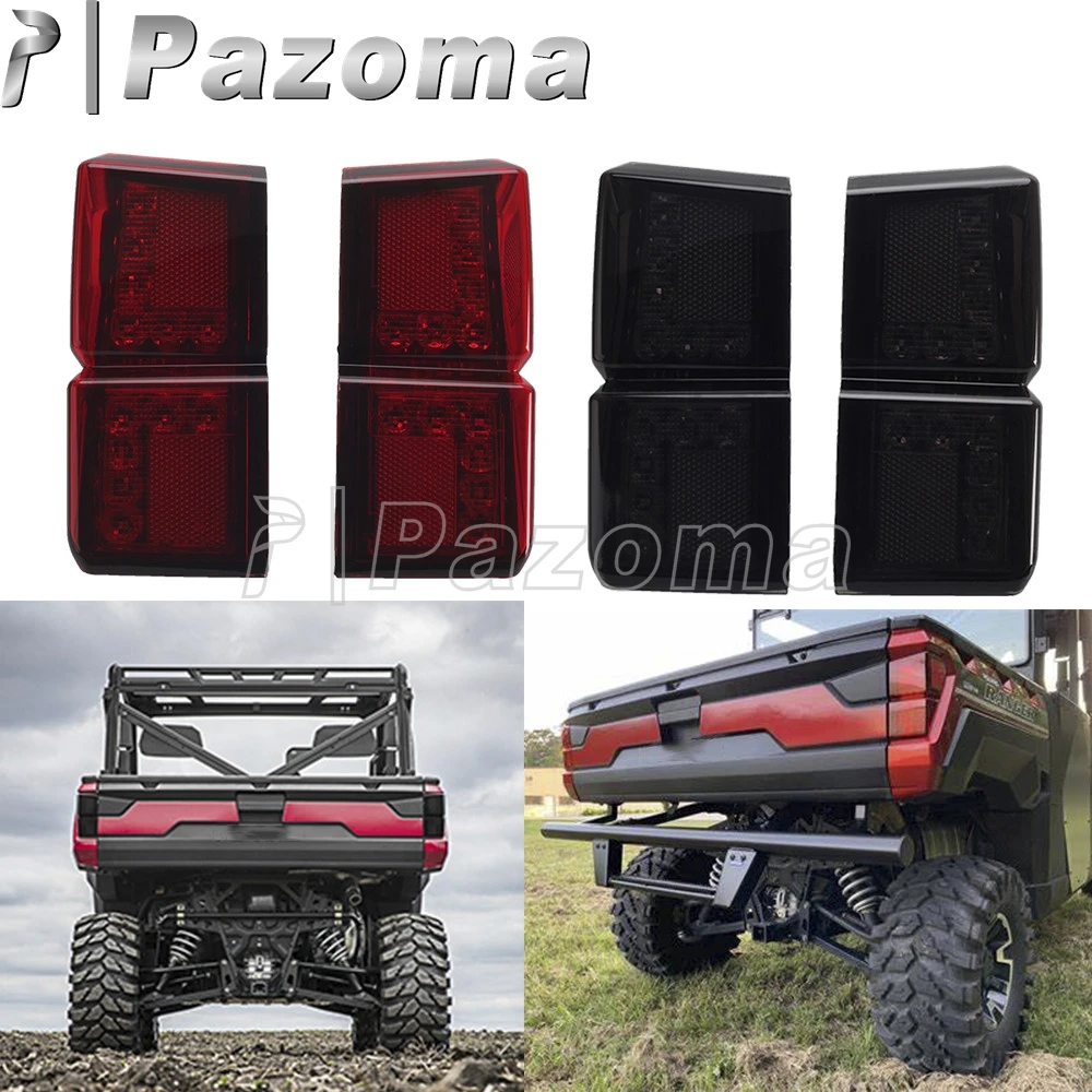 12V UTV Rear Lights LED Brake Stop Taillight For Polaris Ranger 1000 XP CREW NSTR 49 50S 2018-2022 OEM # 2413766 / 2413767 Parts