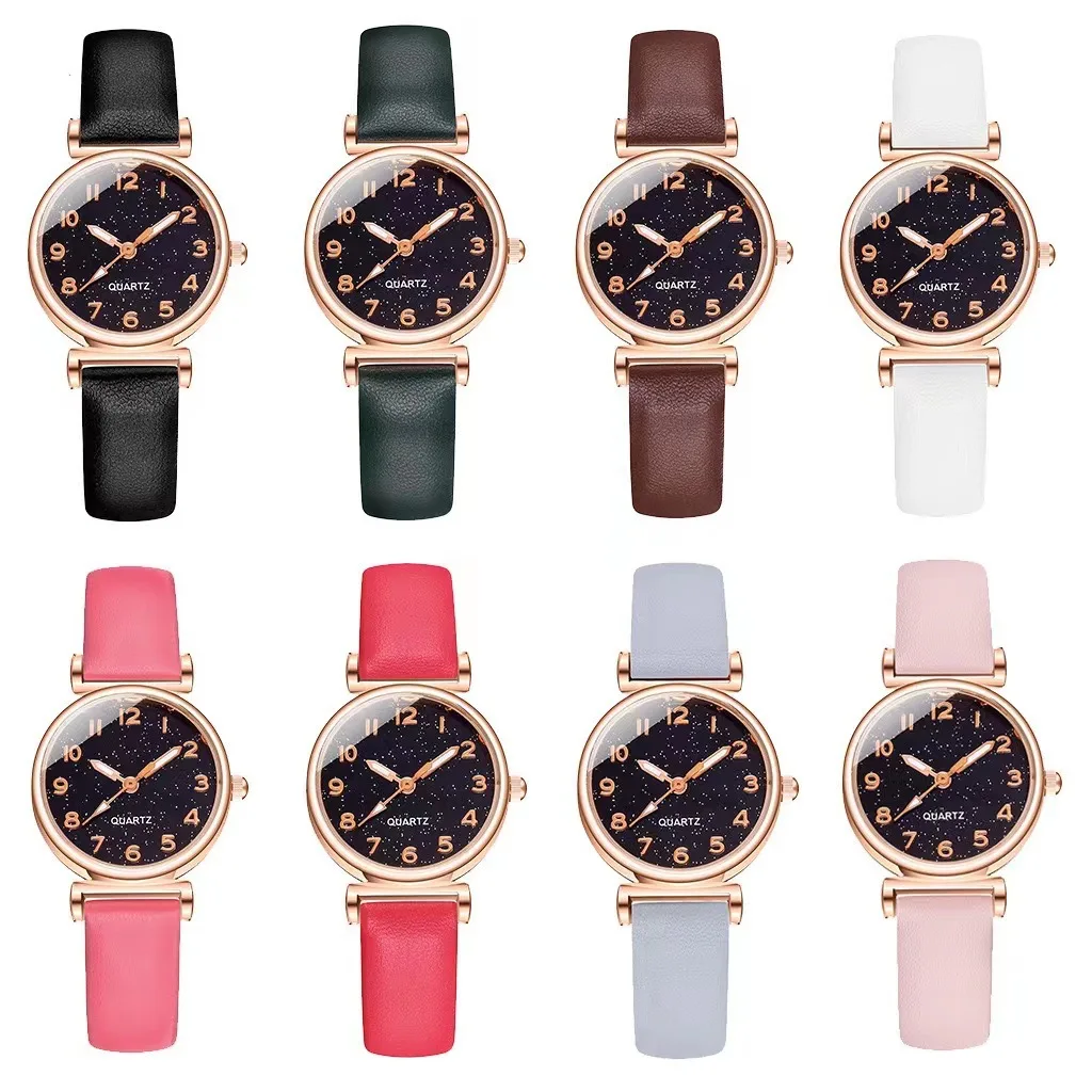 Quartz Watch Leather Strap Simple Design Dial Small Fashion Women Wristwatch Casual Watch Relojes Para Mujer Часы Женские 시계