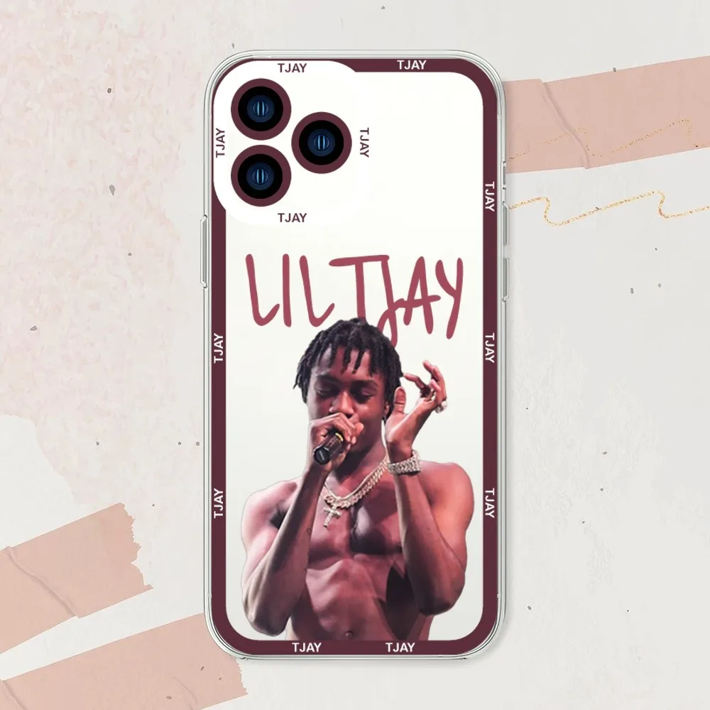 Rapper Lil Tjay 222 Phone Case For iphone 11 12 13 14 15 Mini Plus Pro Max Transparent Shell