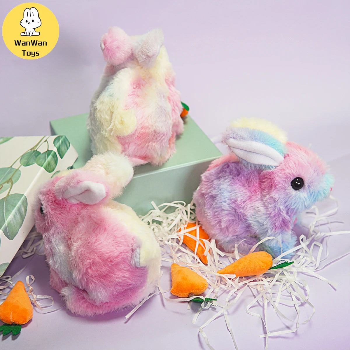 Peluche elettrico interattivo coniglio cucciolo regalo per uomini e donne bambini festa regalo simulazione Pet Machine Pet