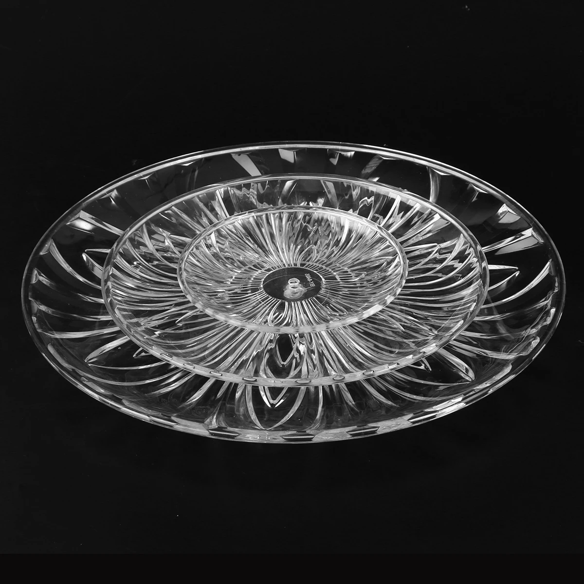 

Three Tier Cake Stand Fruit Bowl Dessert Display Acrylic Tray Large Capacity Elegant For Party Home Kitchen Bar Use