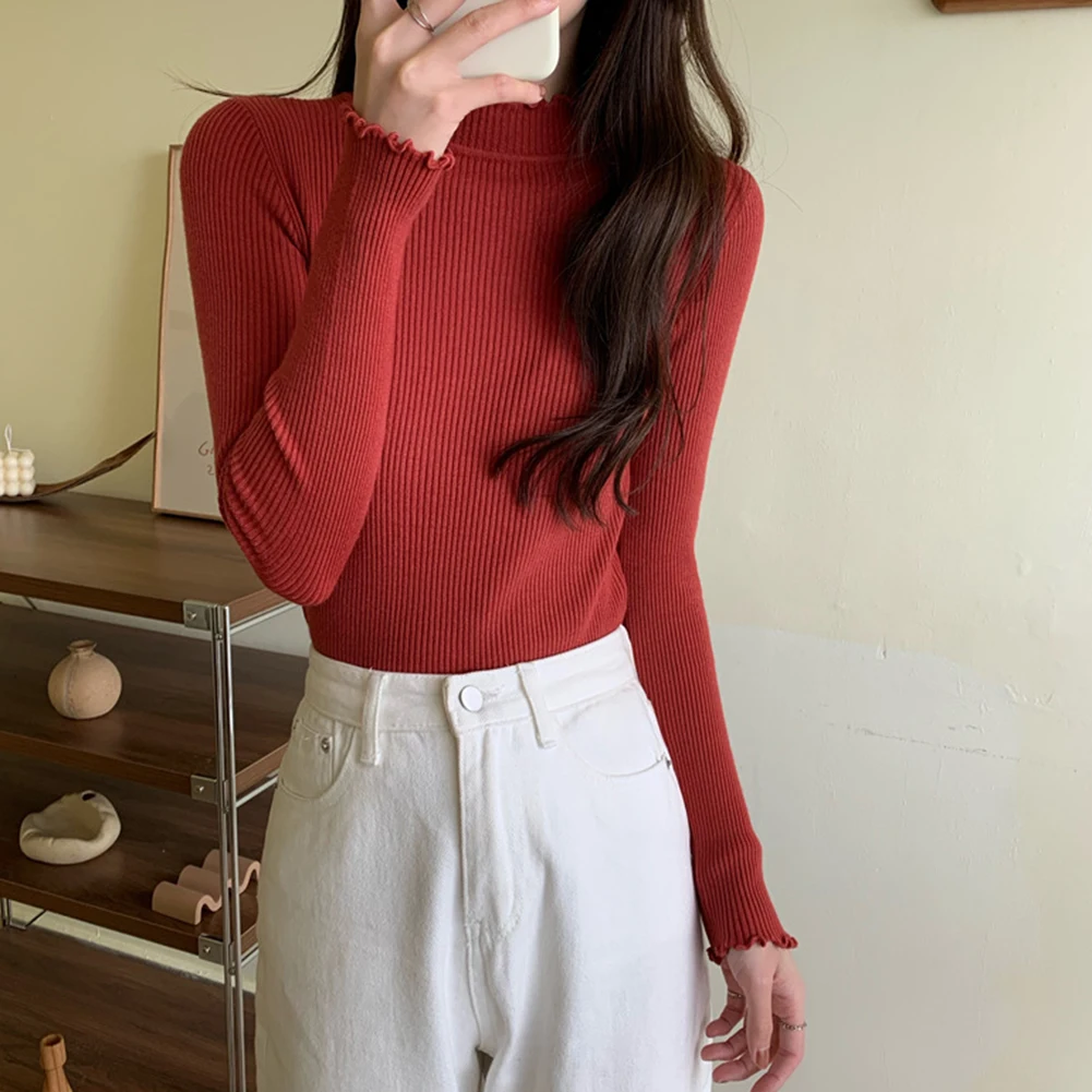 

Базовый слойный топ с длинным рукавом, модный однотонный узор, всесезонное использование, новый сорт, удобная посадка, черная повседневная одежда