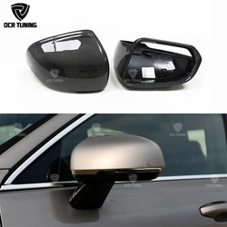 Fit For Volvo S90 V90 V60 S60 2018 2020 2023 Real Carbon Fiber Mirror Cover Replacement Style RearView Mirror Caps