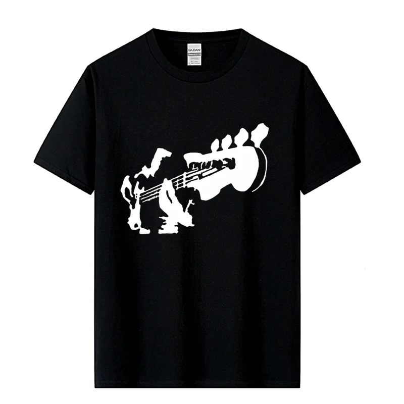 Mens BASS GUITAR BASS PLAYER HAND BASS MUSIC T Shirt Cotton Novelty