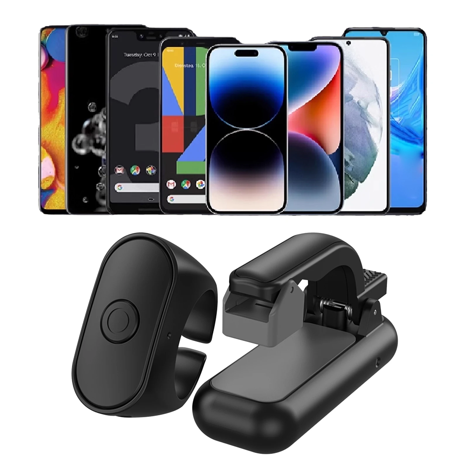 2-in-1 Page Turner Clicker Wireless Page Turner Remote Record Triggers Remote for Kindle Paperwhite Scribe Accessories