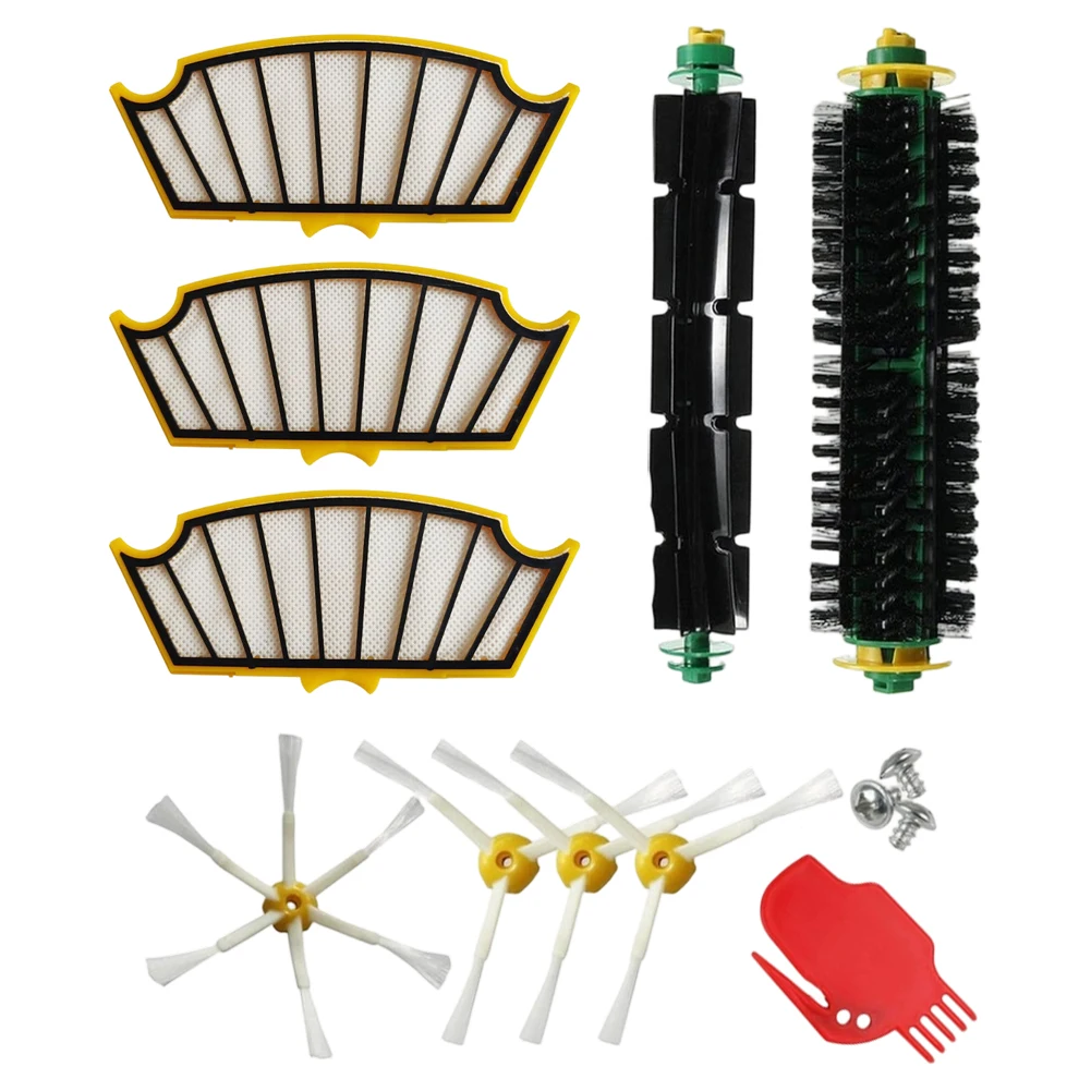 For Roomba for 500 Series Vacuum Cleaner for Cleaning Kit Includes Main Brush Side Brushes Filters and Cleaning Brush Tool