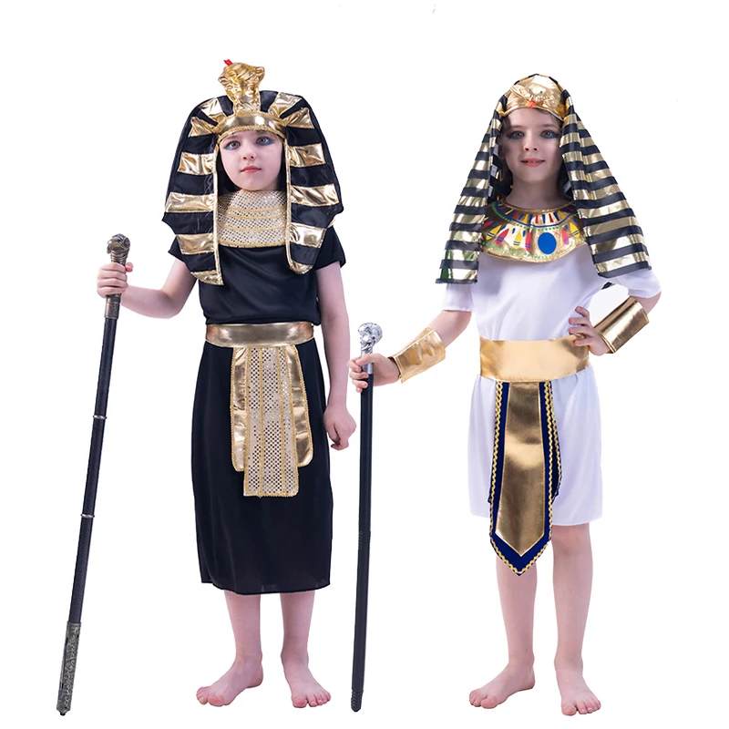 Halloween Kinder ägyptischen Pharao Kostüm Jungen alten Deluxe Prinz Outfits Cosplay Party ägyptischen Pharao Robe für Kinder