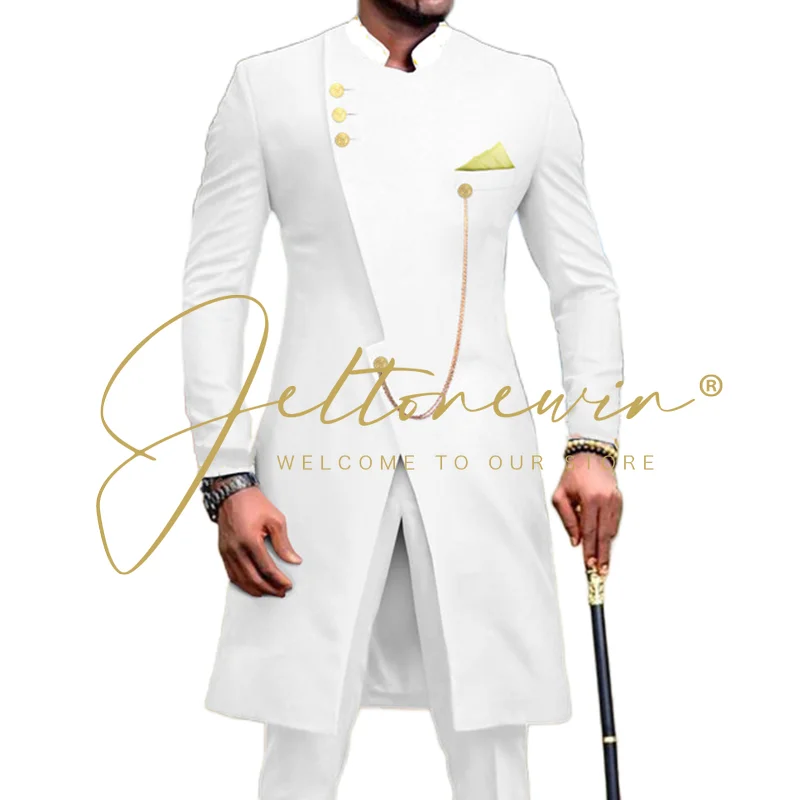 2023 Fashion African Design Slim Fit Men Suits For Wedding Groom Tuxedos Black Bridegroom Suits Best Man Prom Party Blazer