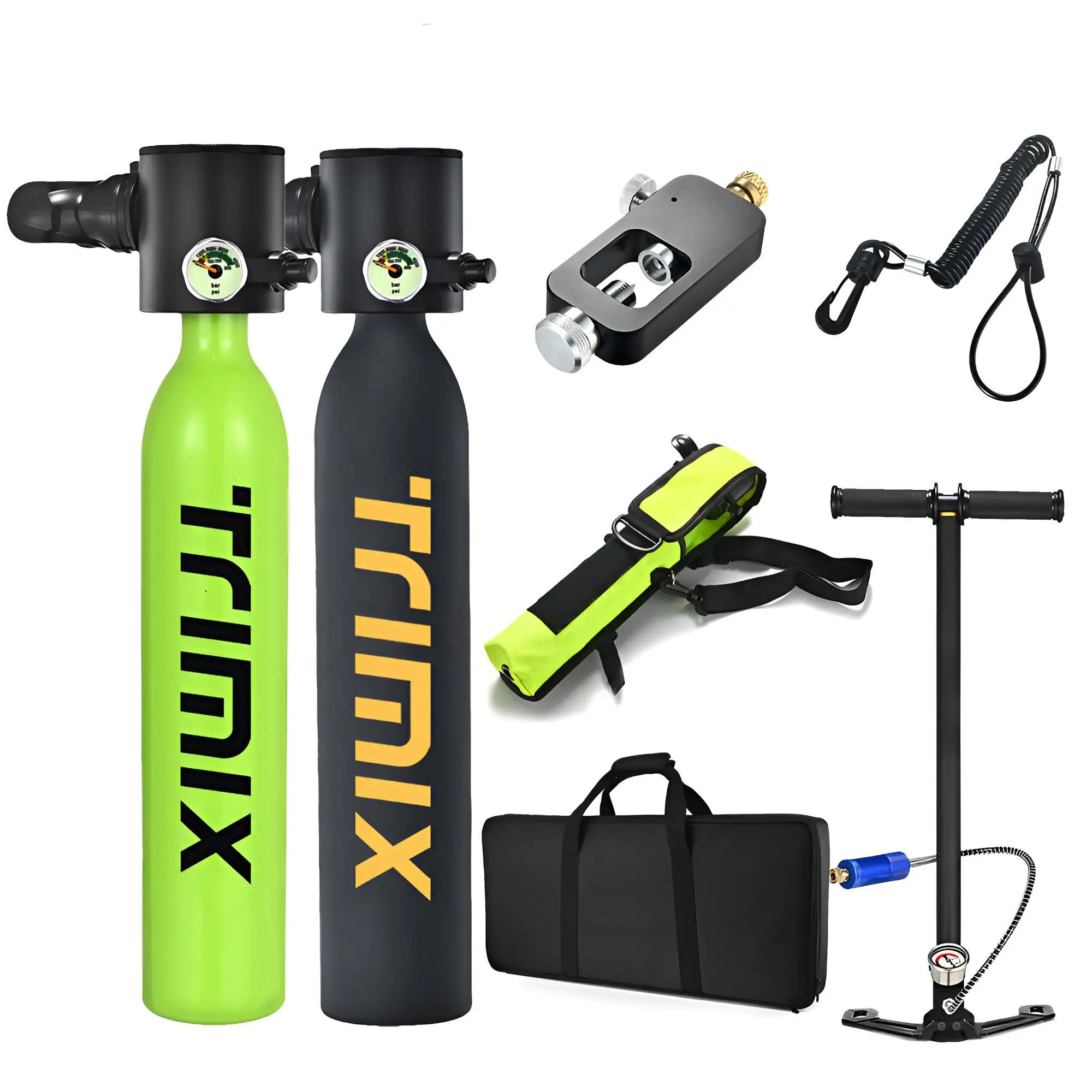 

Trimix lung tank 0.5L portable professional mini underwater diving tank