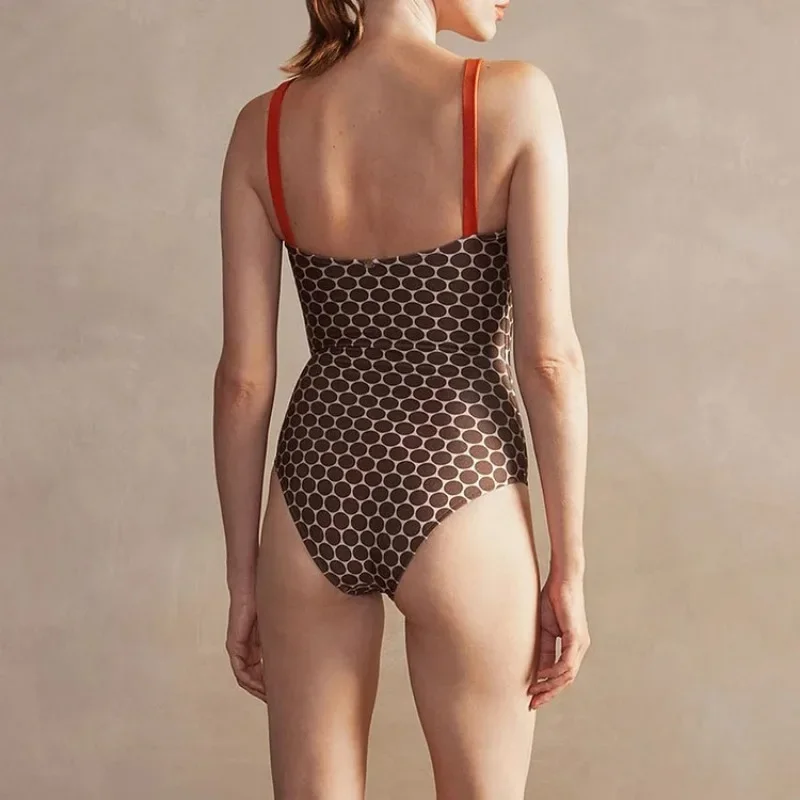 Neuer Stil mit bedrucktem Bikini, hochwertiger doppelseitiger Badeanzug für Damen, Strandurlaub, Anzug, Rock, Bademode, Vertuschung