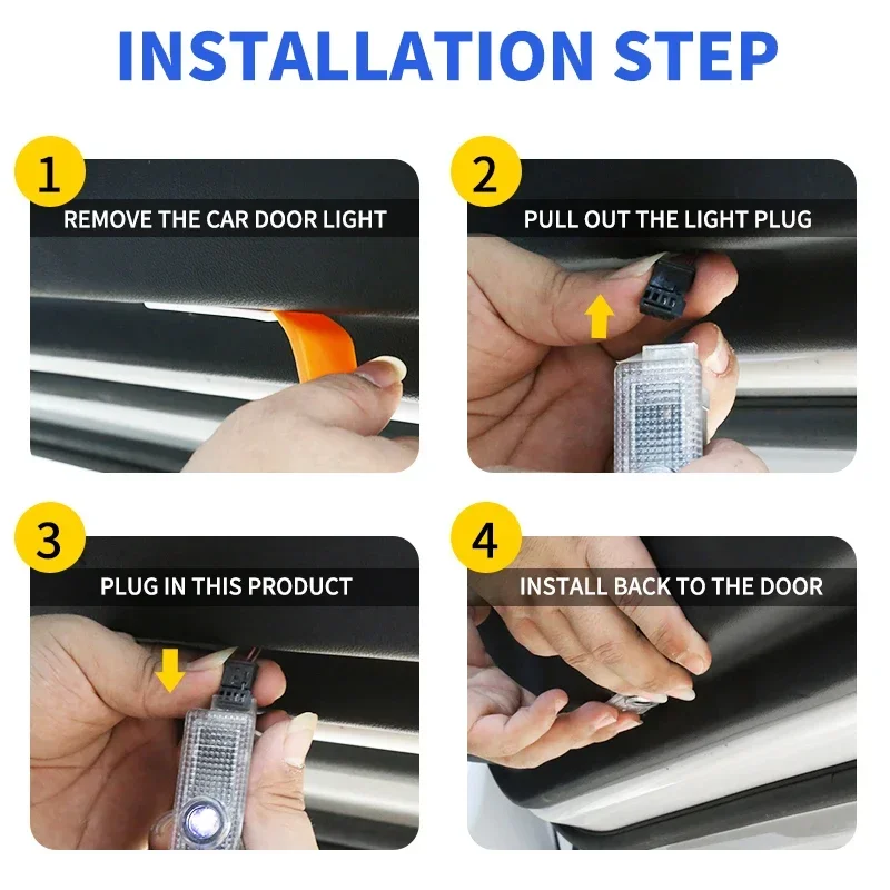 2 قطعة باب السيارة ترحيب كشاف ضوئي شعار مصباح لنيسان Teana ألتيما كوبيه سيدان ماكسيما أمادار تيتان كويست أرمادا #6