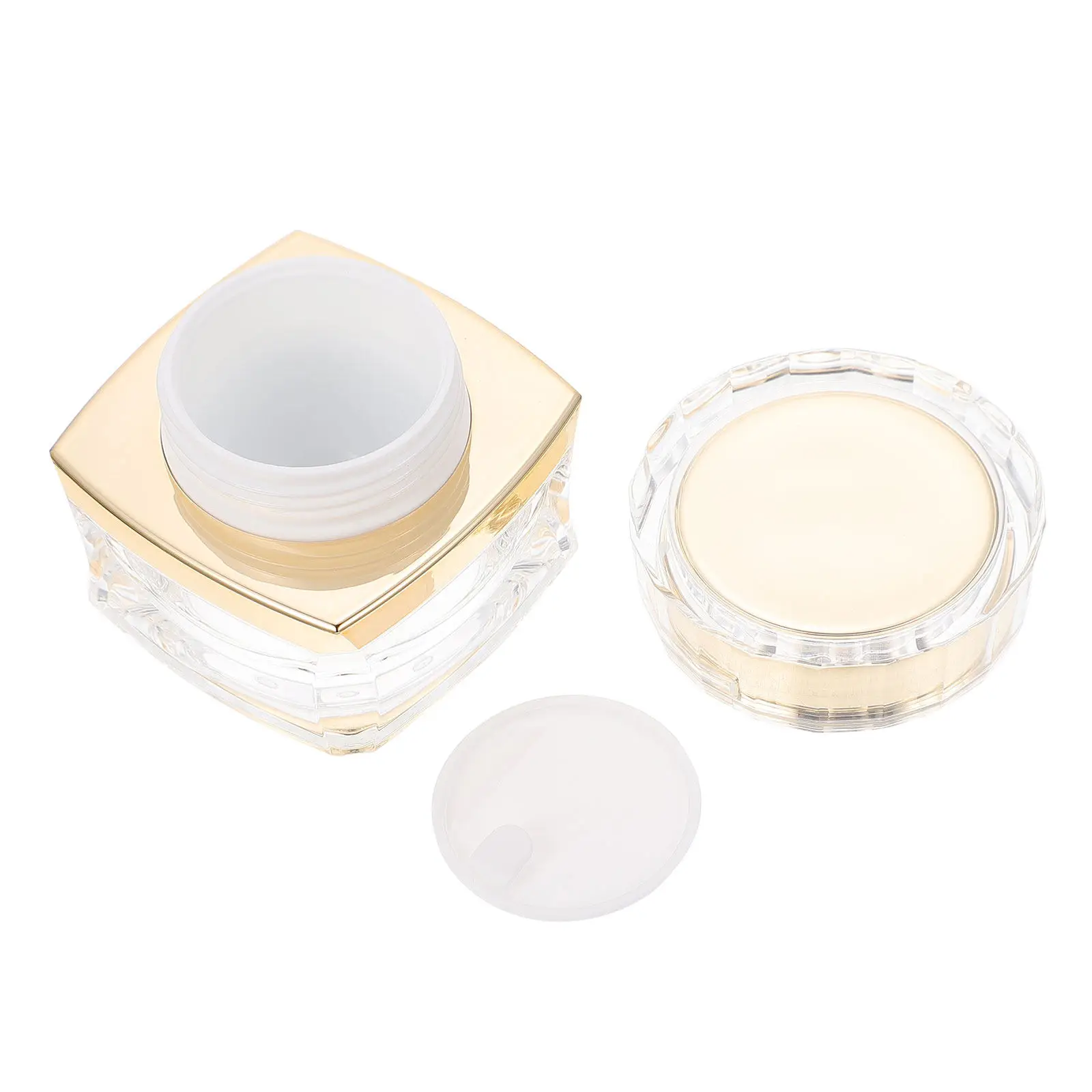 1Pcs Acrylic Cream Bottle Small Storage Container for Cosmetics Lotion Face Cream Travel Reusable Leak-Proof Sub Packaging