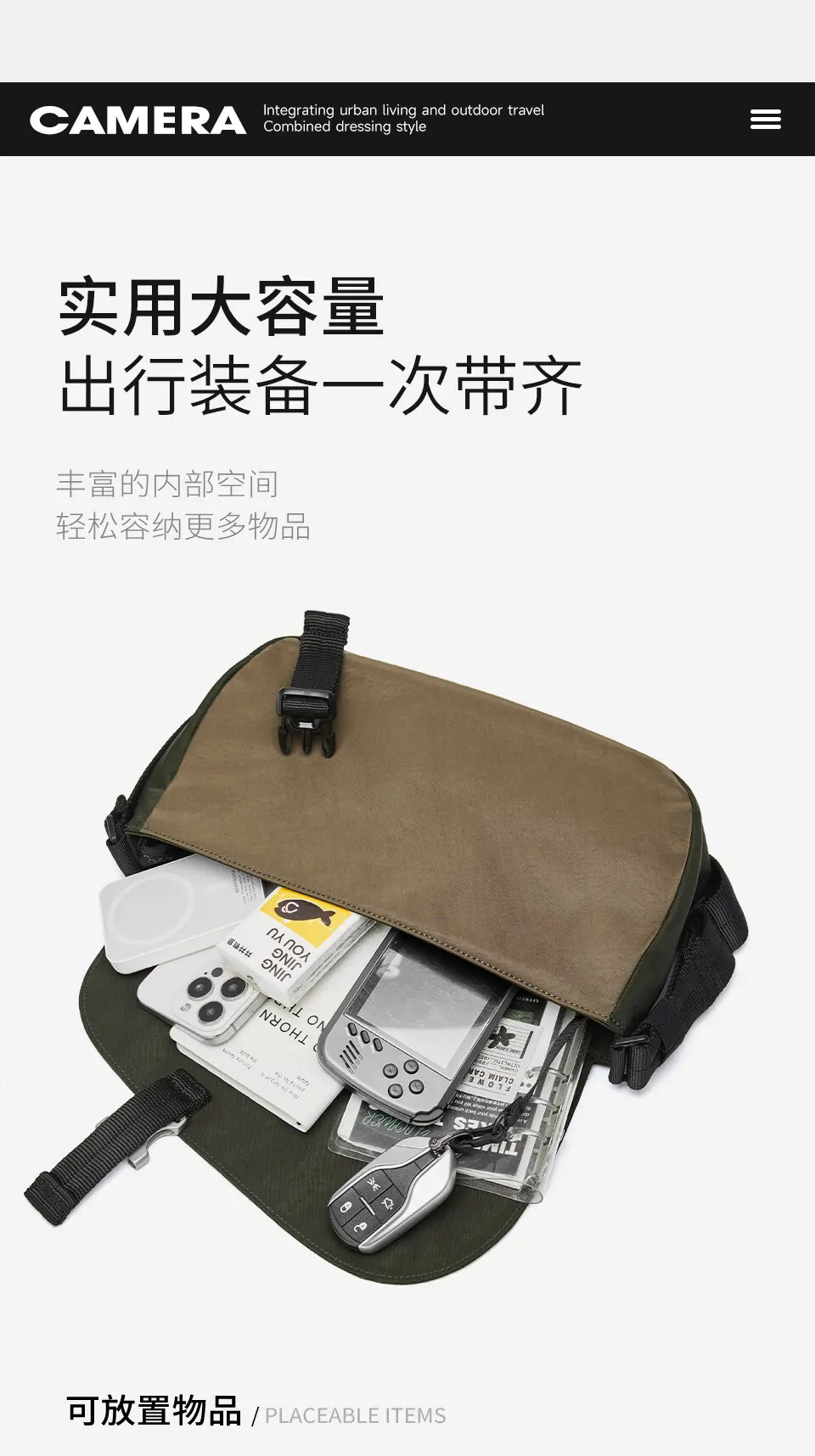 MOYYI Lightweight Messenger Bag For Men Casual Anti Theft Pocket YKK Zipper Water Resistant Oxford Crossbody Bag For Commuter