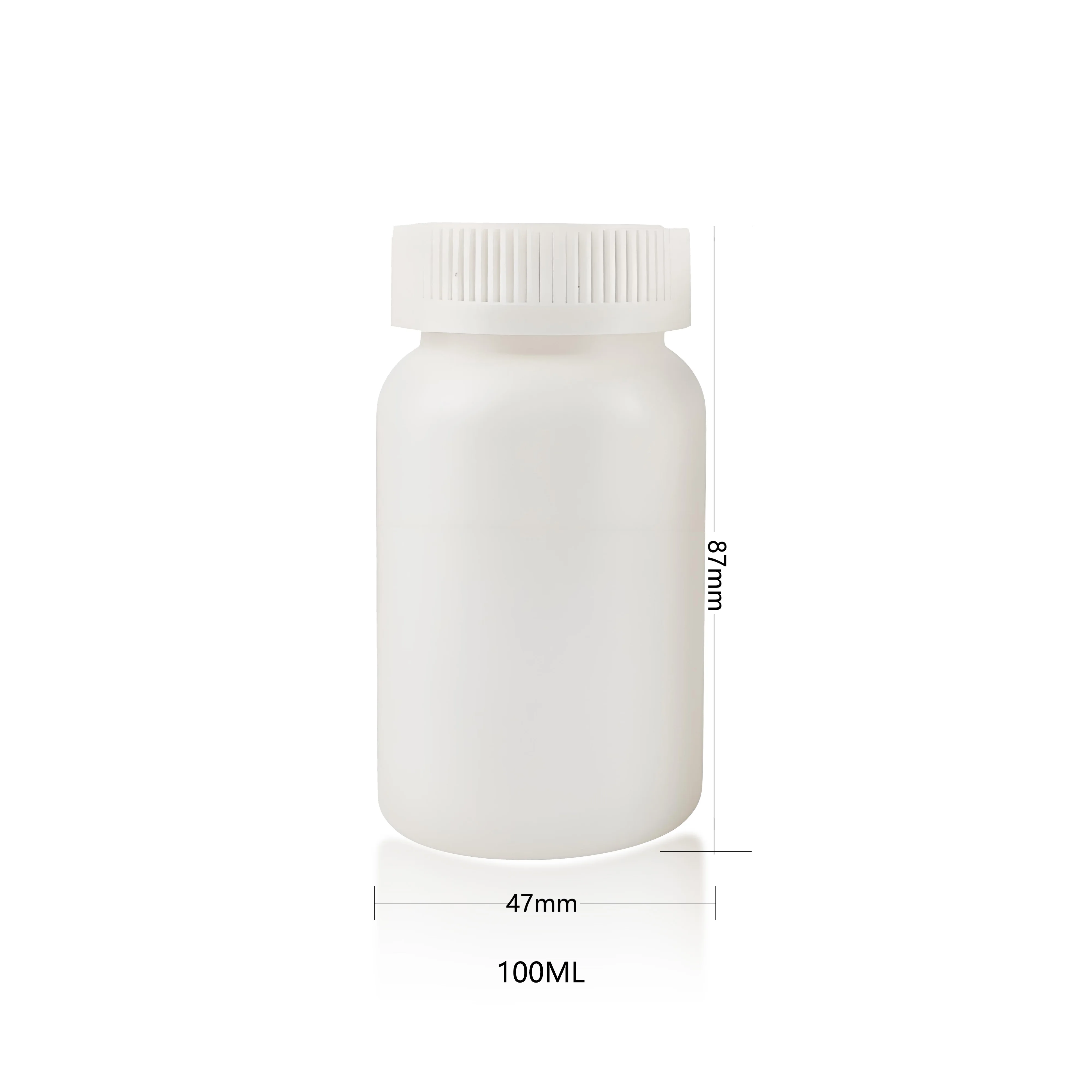 4/10/30/50 قطعة 100 مللي 100cc HDPE حبوب منع الحمل البلاستيكية الفارغة زجاجات دواء أغطية مقاومة للأطفال زجاجة كبسولة صيدلانية مع غطاء CRC #6