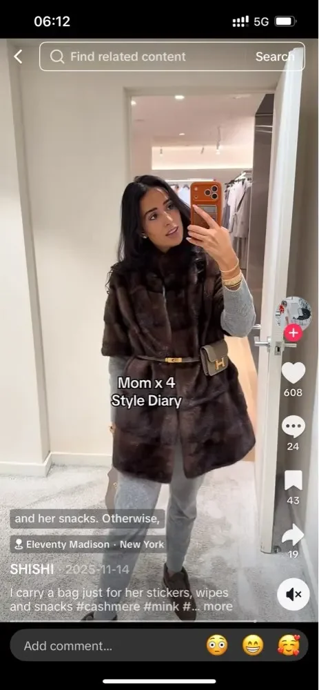 

HDHOHR 2025 Новая 100% натуральная шуба из меха норки для женщин, модная теплая длинная верхняя одежда, зимняя куртка