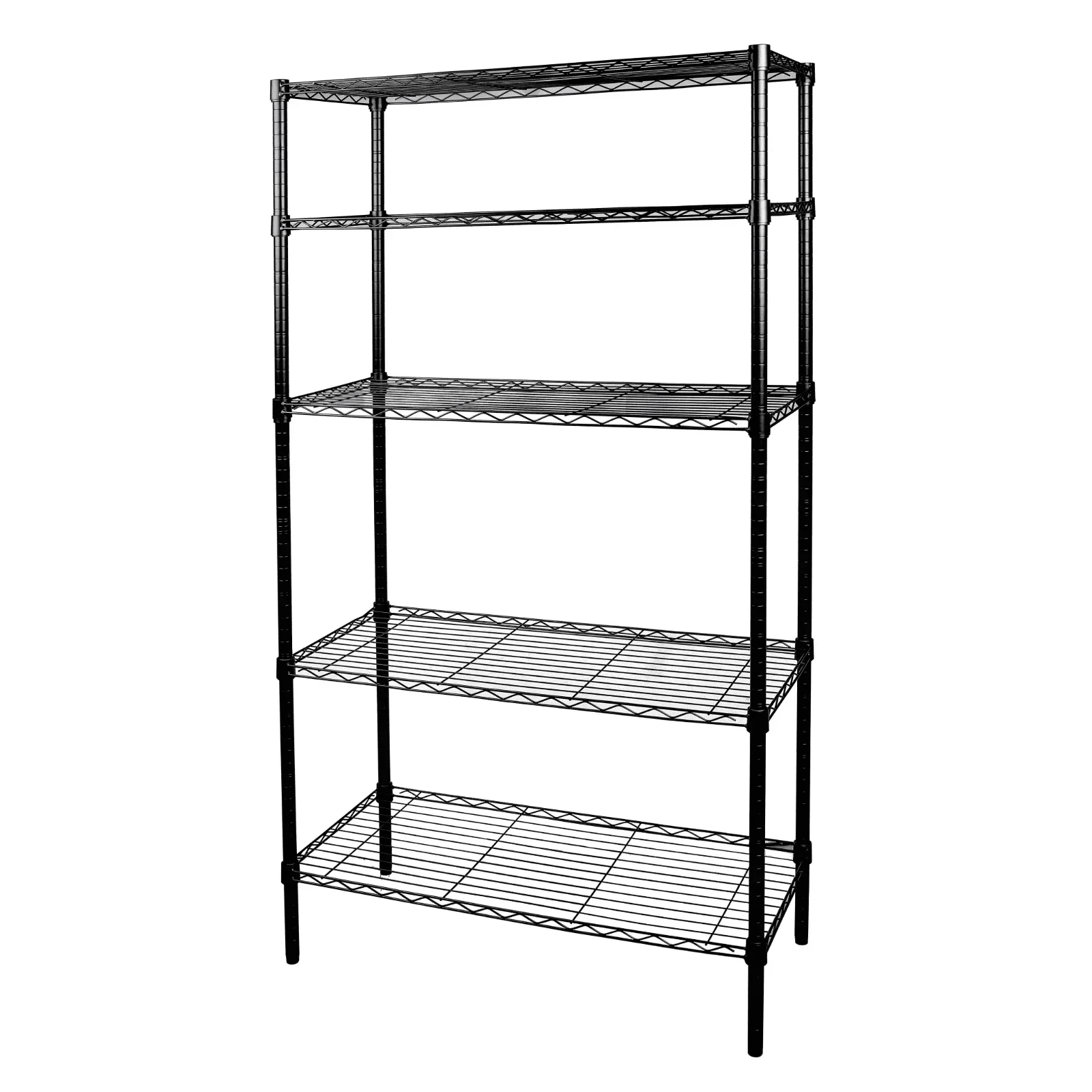 

5-Tier Wire Storage Shelves, 36" W x 16" D x 72" H, 1750 lb Load Capacity