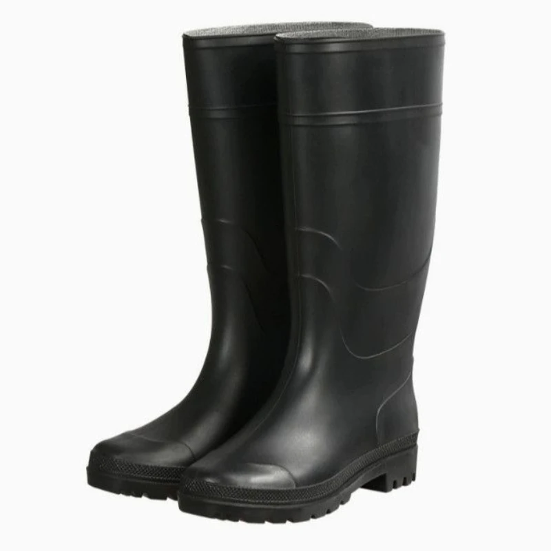 Men's Three-Proof Rain Boots Waterproof Anti-Slip Durable Labor Protection Shoes for Construction Site Fishing