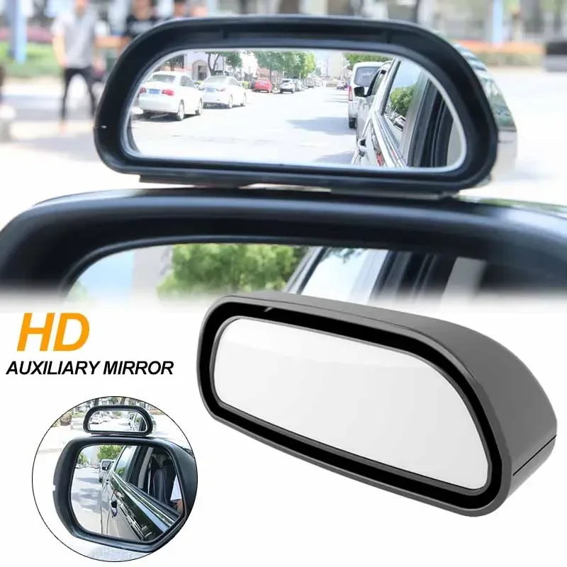 

2PCS Car Mirror 360 Degree Adjustable Wide Angle Side Rear Mirrors Blind Spot Convex Mirrors for Parking Auxiliary