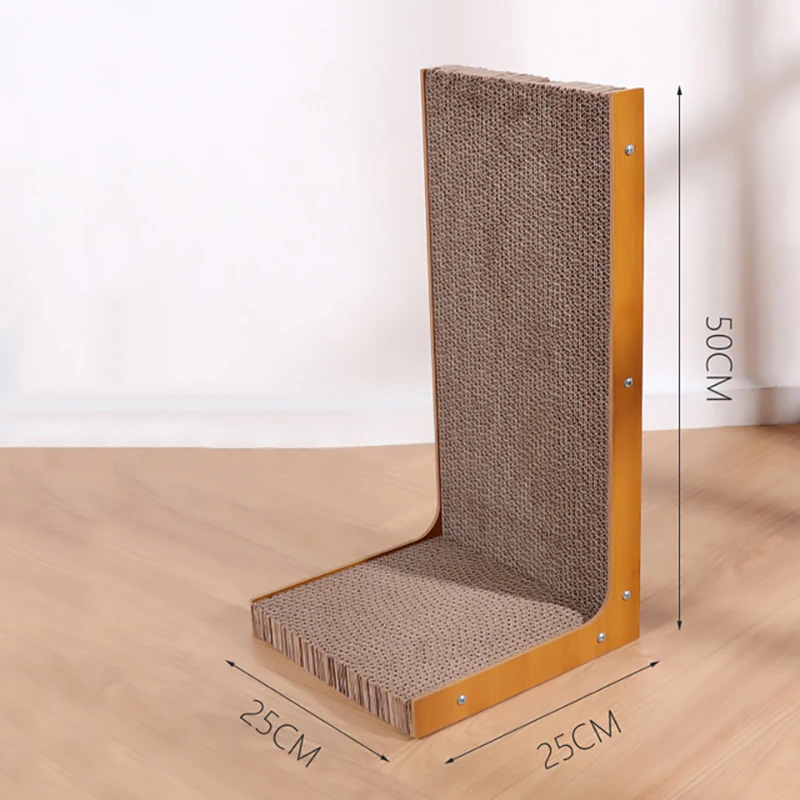 L-shaped Cat Scratcher Board Detachable Cat Scraper Scratching Post for Cats Grinding Claw Climbing Toy Pet Furniture Supplies