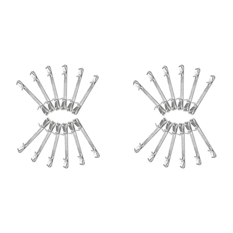 AA81-Early 2Inch Double Loop Tool Box Drawer Slide Clips Snap On Tool Box Accessories Replacement Parts (24PCS)