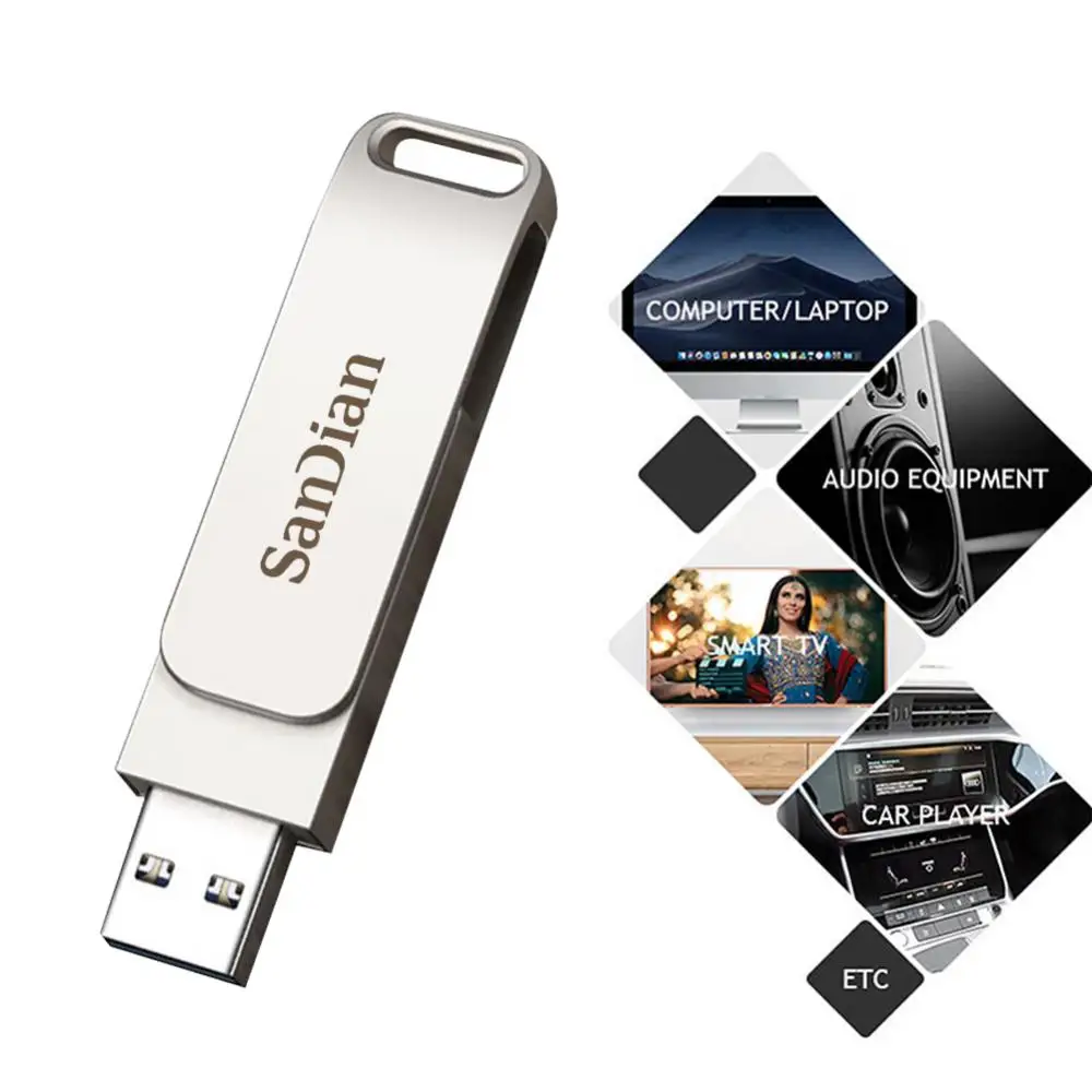 USB флеш-накопитель, 64 ТБ, 32 ТБ, 16 Тб, USB 3,0