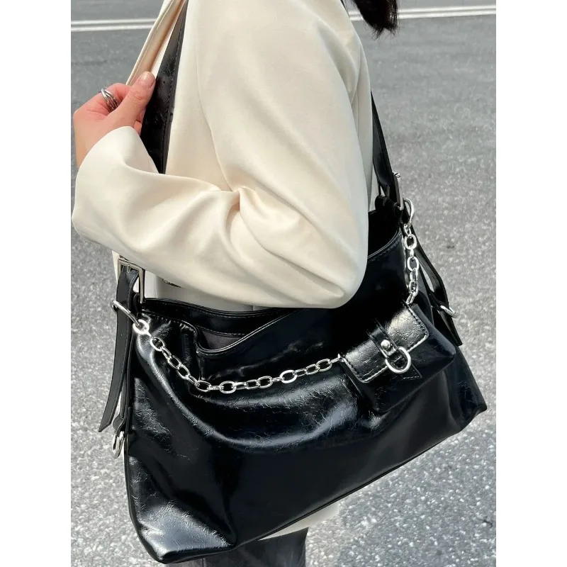 Premium Sense Simple Underarm Bag Women's Early Autumn Fashion One Shoulder Oblique Span Bag Exquisite Simple Versatile Commute