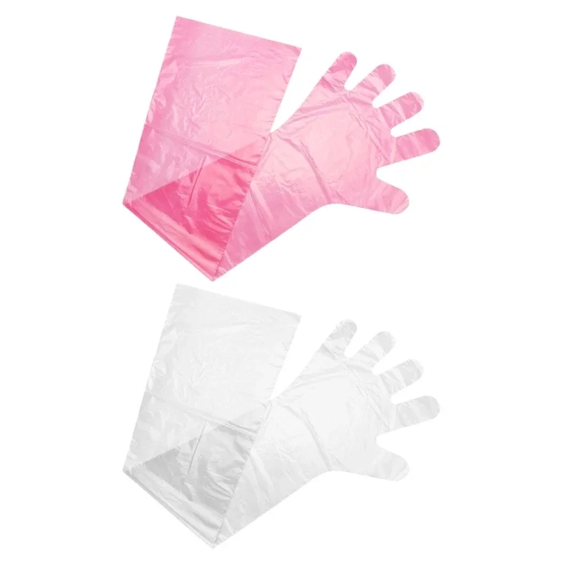 Long Sleeve Veterinary Gloves for Palpation and Gutting 100 Counts Disposable Protections Field Dressing Gloves