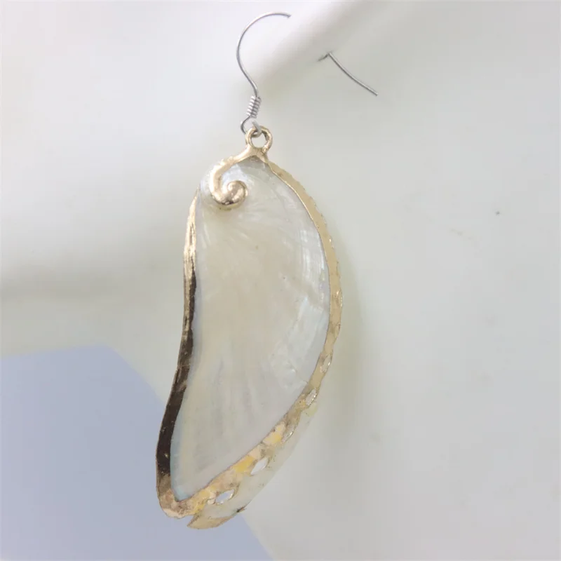 263RM ZFSILVER 925 Silver Hook Fashion Trendy Design Retro Sea Snail Shell Earrings Women Charms Party Accessories Jewelry Gifts