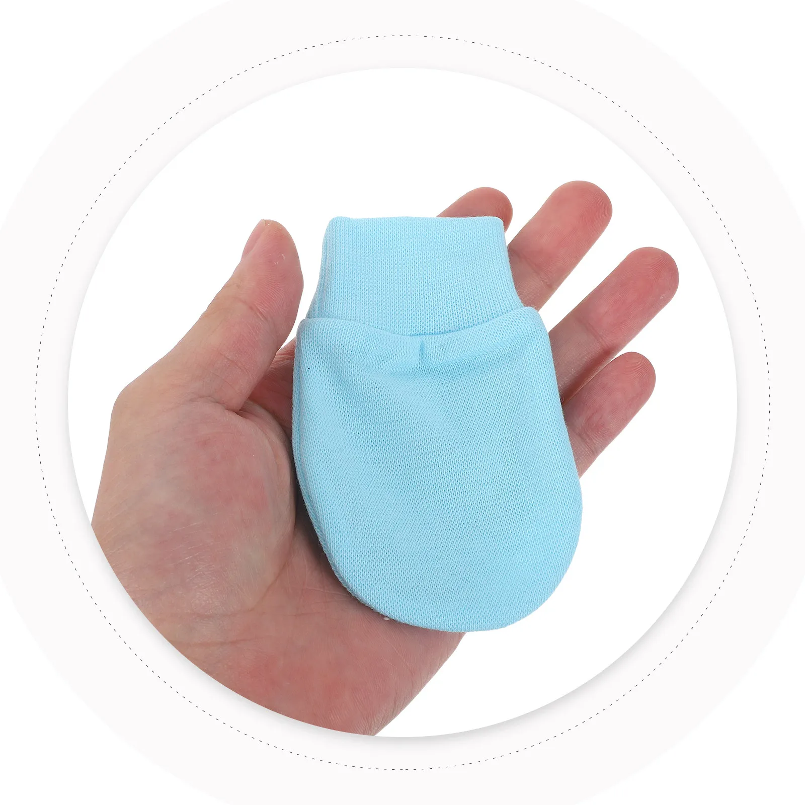 

Newborn Anti-Scratch Mittens Cotton Baby Hand Protection Gloves For 0-12 Month Infants Soft Comfort Fit Breathable Infant