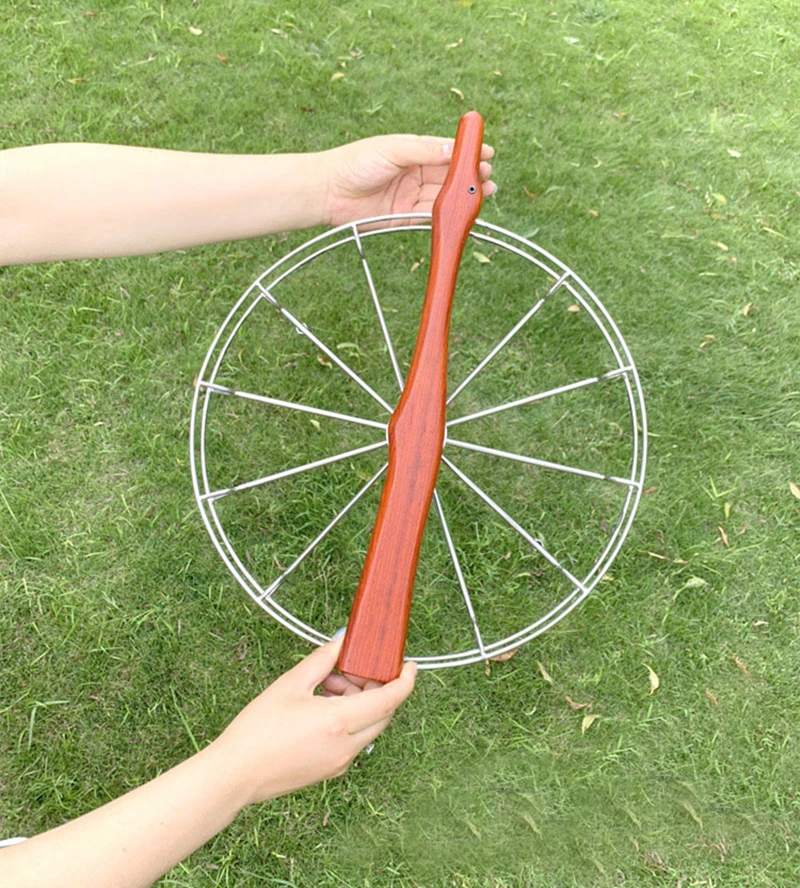 free shipping 36cm large kite reel for adults kite wheel string stainess steel professional paragliding spinning top with rope