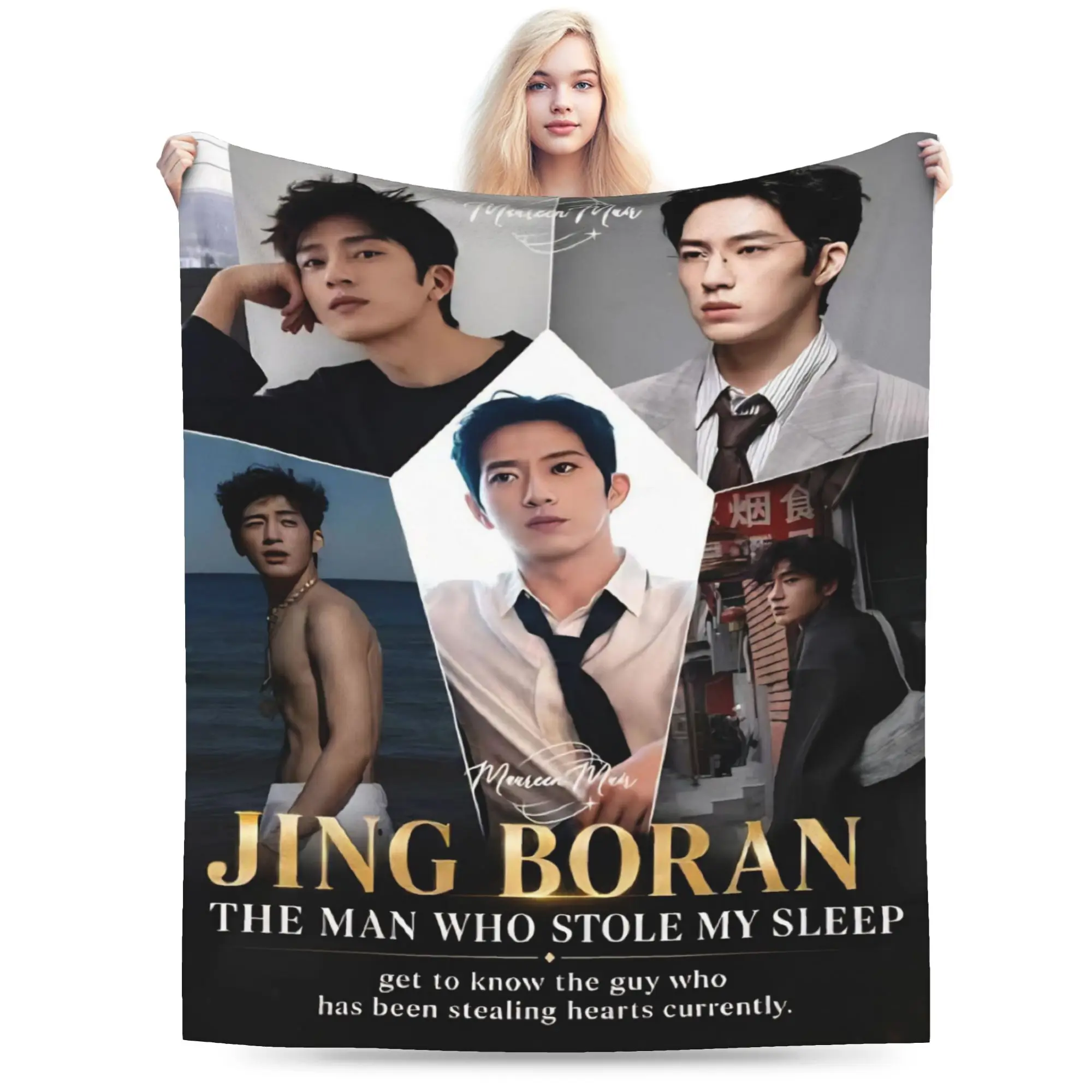 The Early Spring jing boran Blankets Lightweight Thin Fleece Cute Present  Throw Blankets Bedspreads