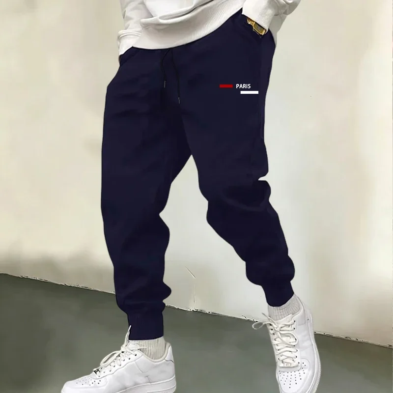 Autumn Winter Men's Sweatpants Print Fashion Casual Sports Sportswear Outdoors Running Jogging Trousers Fitness Baggy Long Pants