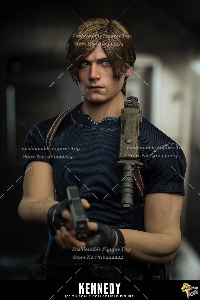 MTTOYS MT017 1/6 hommes soldat beau Leon Kennedy oeil mobile Double tête modèle 12 pouces figurine poupées Collection