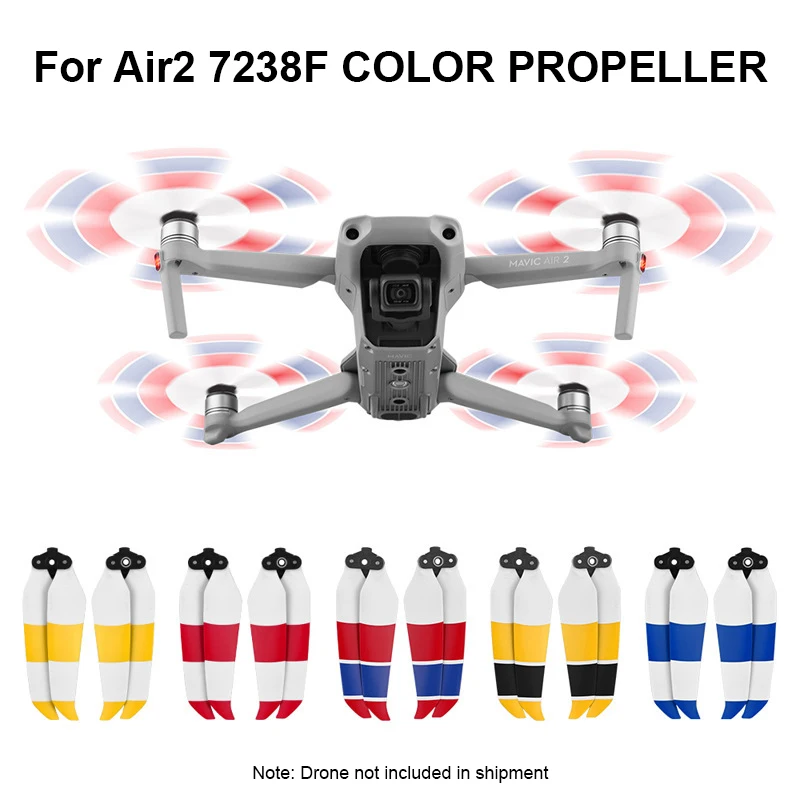 

4PCS 7238F Low Noise Propellers for DJI Mavic Air 2 AIR 2S Wing Fan Quick Release Prop Blade Spare Parts Replacement Accessories