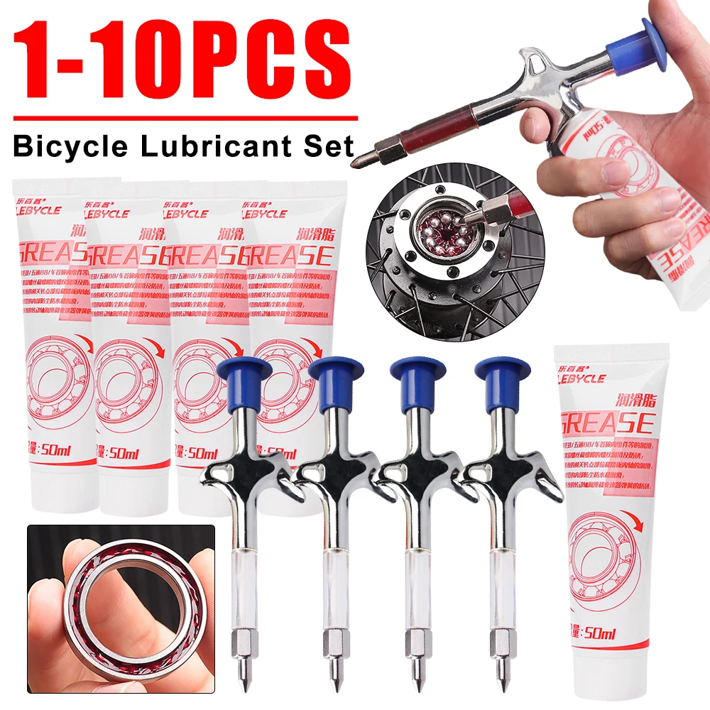 1-10PCS LEBYCLE Bike Bicycle Grease Lubricant MTB Bike Oil for Hub Bottom Bracket Headset Fork Flywheel Ball Bearing Bike Grease