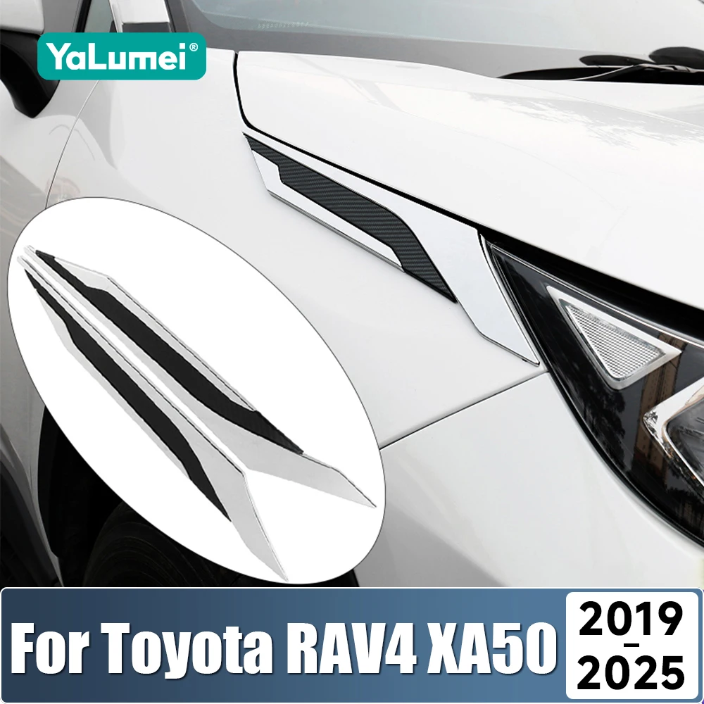 Für Toyota RAV4 XA50 2019 2020 2021 2022 2023 2024 2025 Hybrid Auto Blatt Bord Dekoration Auf Shark Gills Seite trim Streifen Aufkleber