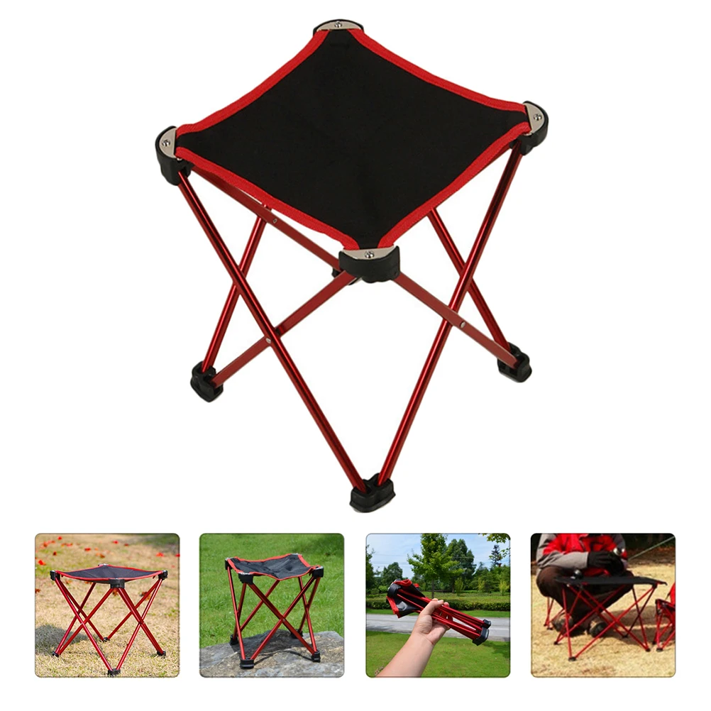 

Outdoor Folding Stool Durable Camping Chair Portable Small Collapsible Fishing Seat 6061 Aluminum Oxford Fabric