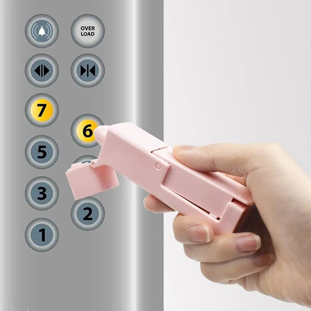No Touch Sanitary Tool Zero Contact Elevator Button Helper, Anti-Bacteria Hygienic Design, For Public Door Elevator Daily Use