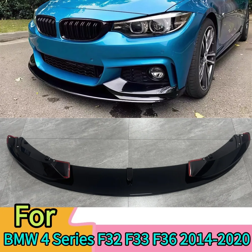 For BMW 4 Series F32 F33 F36 M Front Splitter Bumper Lip Adjustment Spoiler Air Baffle Suitable 420i 425i 428i 430i 435i 440i
