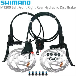 SHIMANO BL BR MT200 Bicycle Hydraulic Brake Left Front Right Rear Hydraulic Disc Brake RT56 160/180mm Rotors MTB Bike Parts