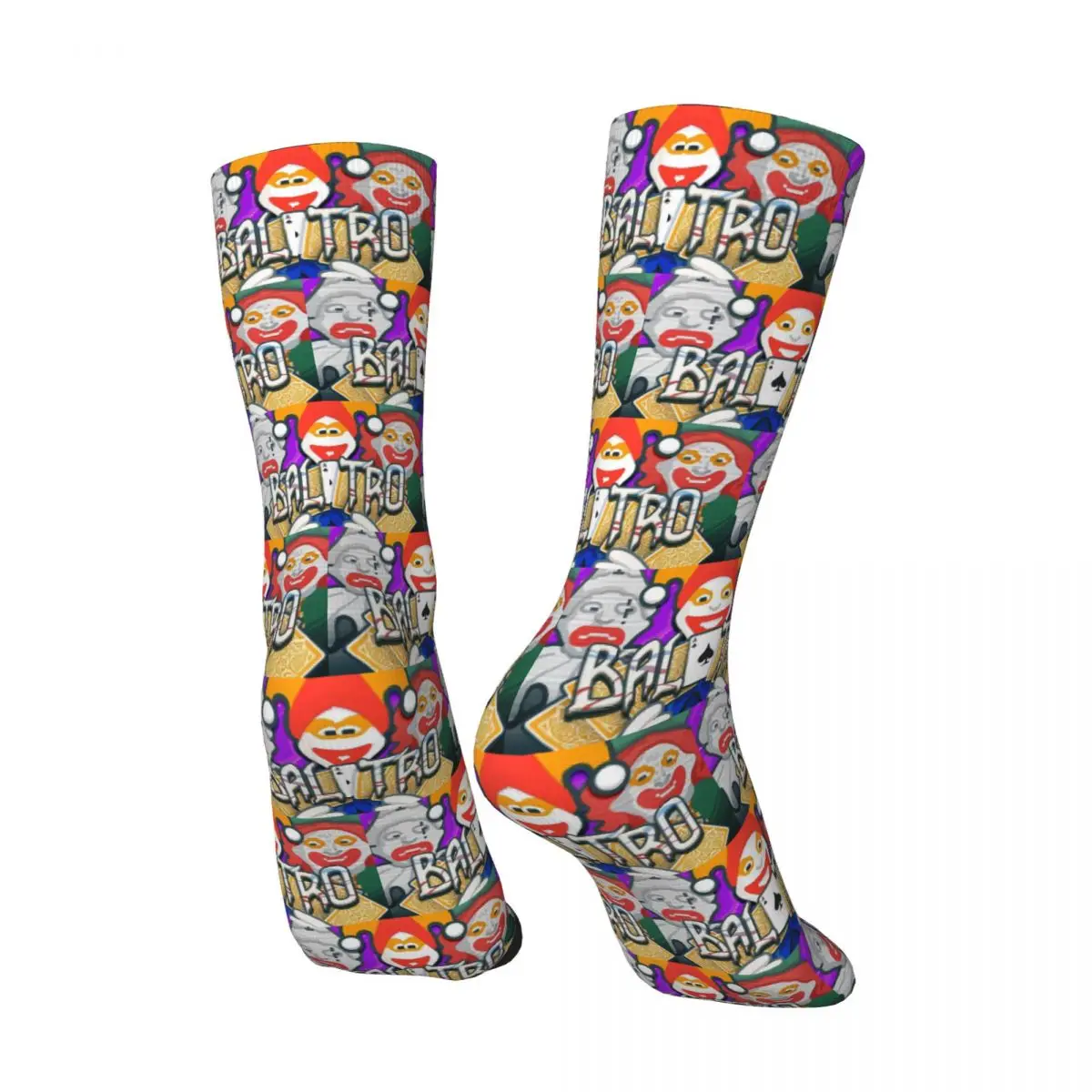 All Seasons Balatro Playing Card Jocker Lusty Joker Socks Harajuku Crew Socks High Quality Stockings for Men Women