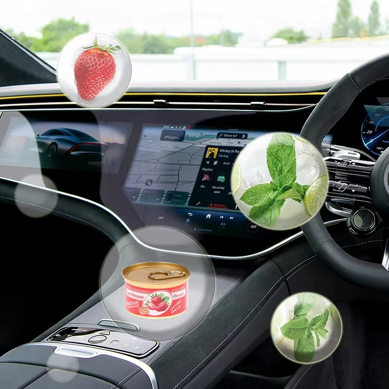 كتلة خشبية صغيرة من الزيوت العطرية المعطرة علبة خشبية معطرة معطر الهواء ومزيل الروائح الكريهة وصندوق عطر السيارة.