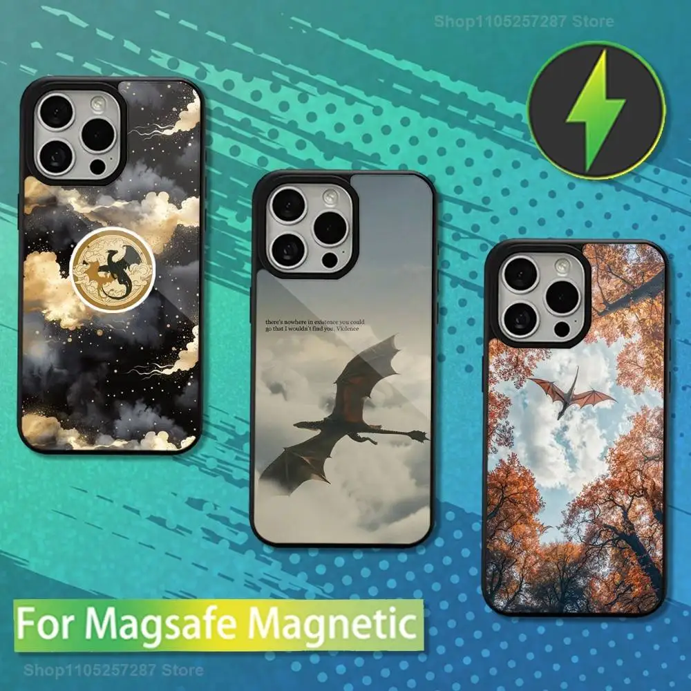 

Hot Novel F-Fourth W-Wing For iPhone 15,Mini,13,Max,11,12,Pro,16,17,14,Plus,For Magsafe,Magnetic Wireless Charging Case