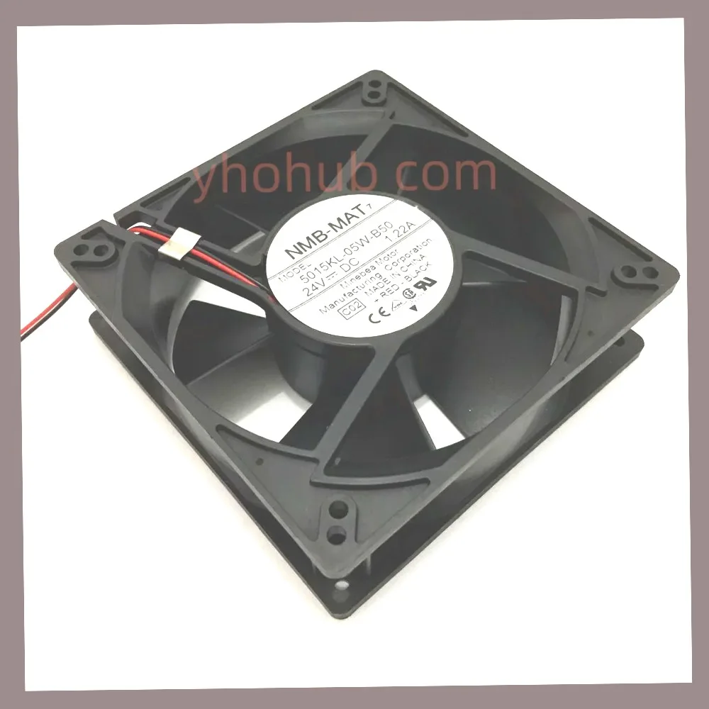 NMB-MAT 5015KL-05W-B50 C02 DC 24V 1.22A 127x127x38mm 2-Wire Cooling FanIndustrial Equipment Ventilation