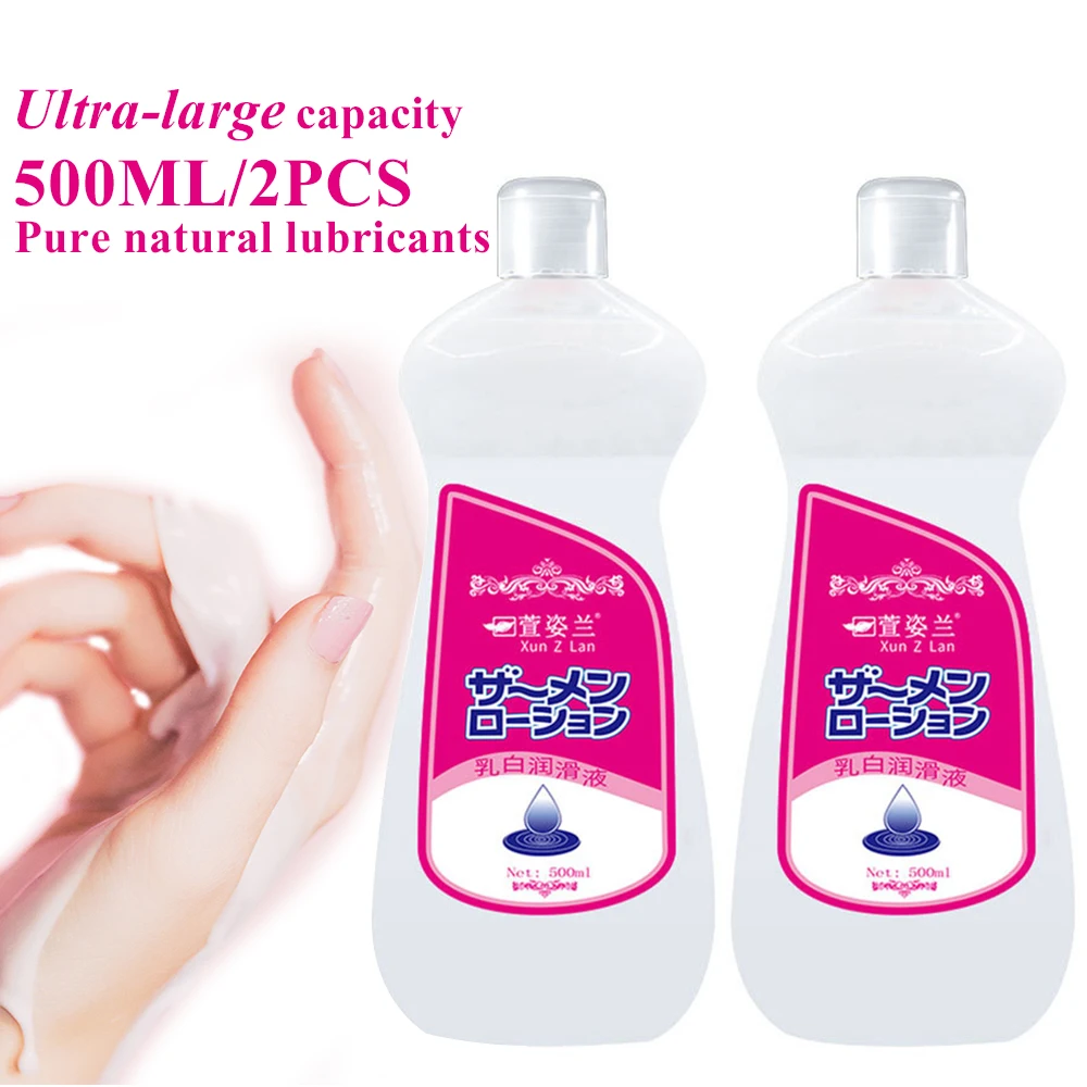 1000ml Large Capacity Lubricant for Men Women Sex Toys Cream Sex Viscous Lube Water Based Oil Lubricating Anal Vaginal for Adult