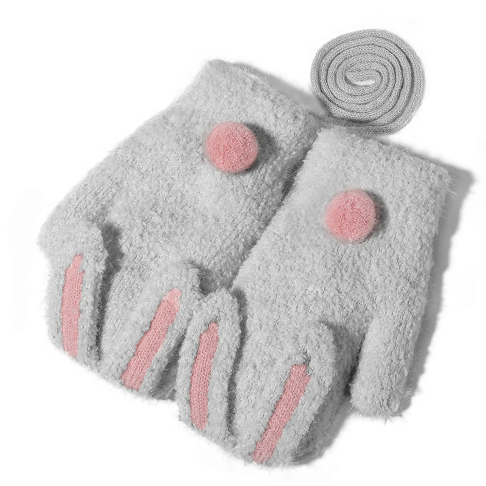 Casual Glove Kids Winter Toddler Kids Boys Girls Soft Warm Wool Gloves Children Thermal Knit Mittens