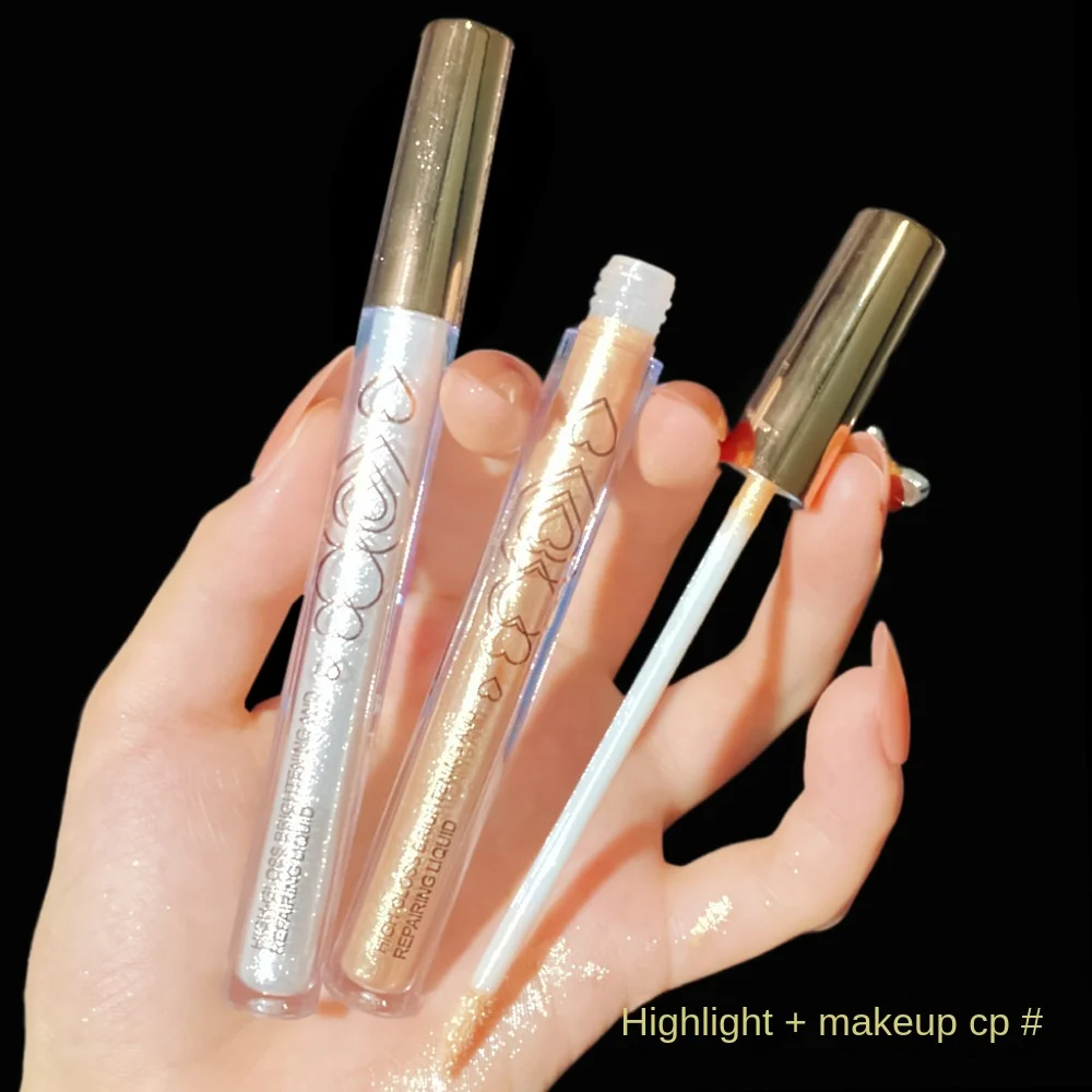 1/2/4PCS Highlighter Repair Stick Glitter Liquid Eye Shadow Brighten Contouring Matte Side Nose Shadow Natural Lying Silkworm