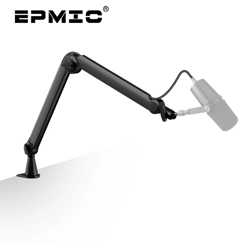 Heavy Duty Mic Boom Arm Stand 360° Adjustable Cantilever Support For HyperX FIFINE Condenser Microphone Studio Broadcast