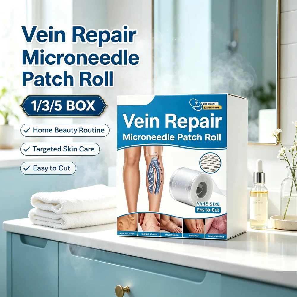 7x150cm Microneedle Leg Care Patch Roll Cuttable Flexible Skin Tape for Calves Ankles Comfortable Overnight Body Care